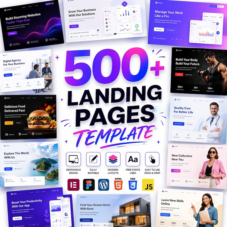 500+ Landing Pages Bundle