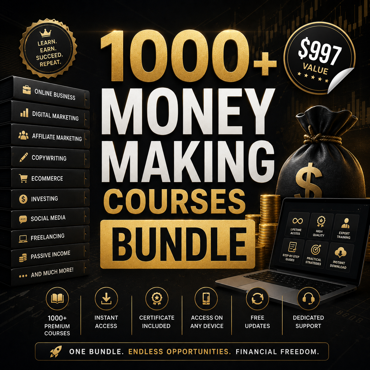1000+ Money Making Courses Bundle