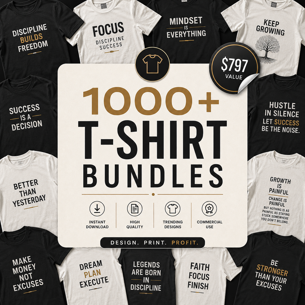 1000+ T-Shirt Bundles