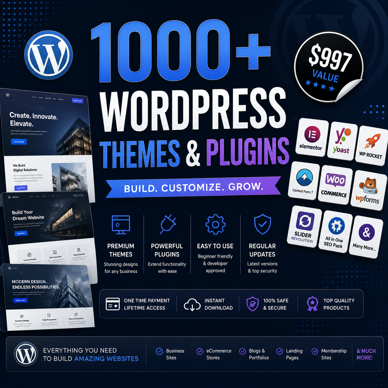 1000+ WordPress Themes & Plugins